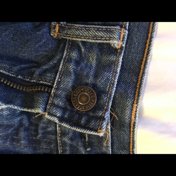 Vintage Paint Levi’s Cutoffs Sz 23/24 - Picture 3 of 3